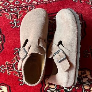Birkenstock London suede clogs